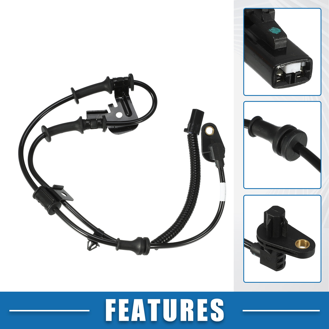 A ABSOPRO Front Left ABS Wheel Speed Sensor No.956701R000/95670-1R000 with Wire ABS Sensor for Hyundai Accent 2012-2017