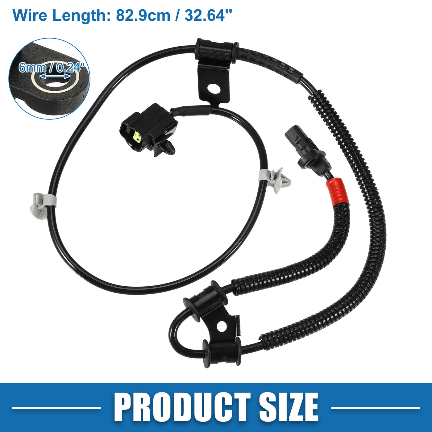 A ABSOPRO Front Right ABS Wheel Speed Sensor No.956704D100/95670-4D100 with Wire ABS Sensor for Hyundai Entourage GLS Limited SE 3.8L 2007-2008