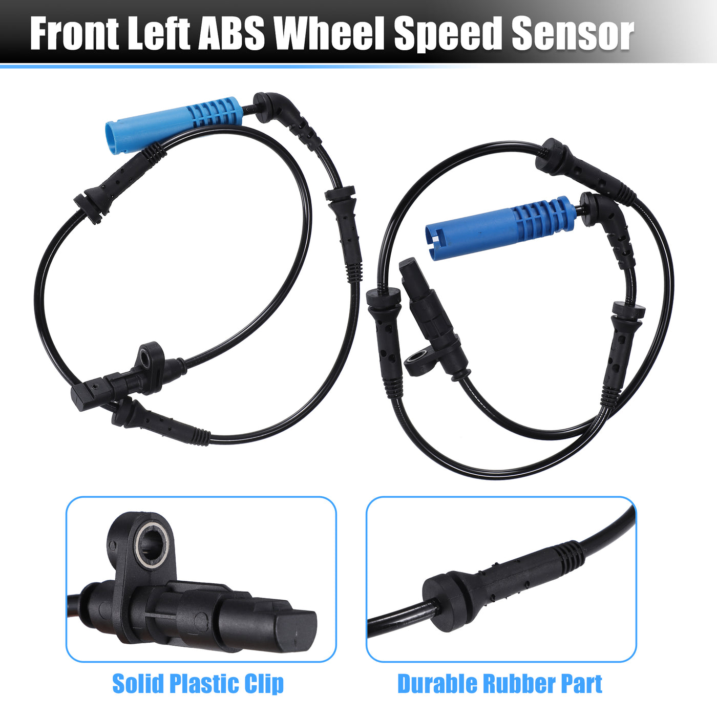 uxcell Uxcell 2pcs Front Left Right Side ABS Wheel Speed Sensor No.34526750971 for BMW 325i Base 2.5L L6 - Gas 2001-2005