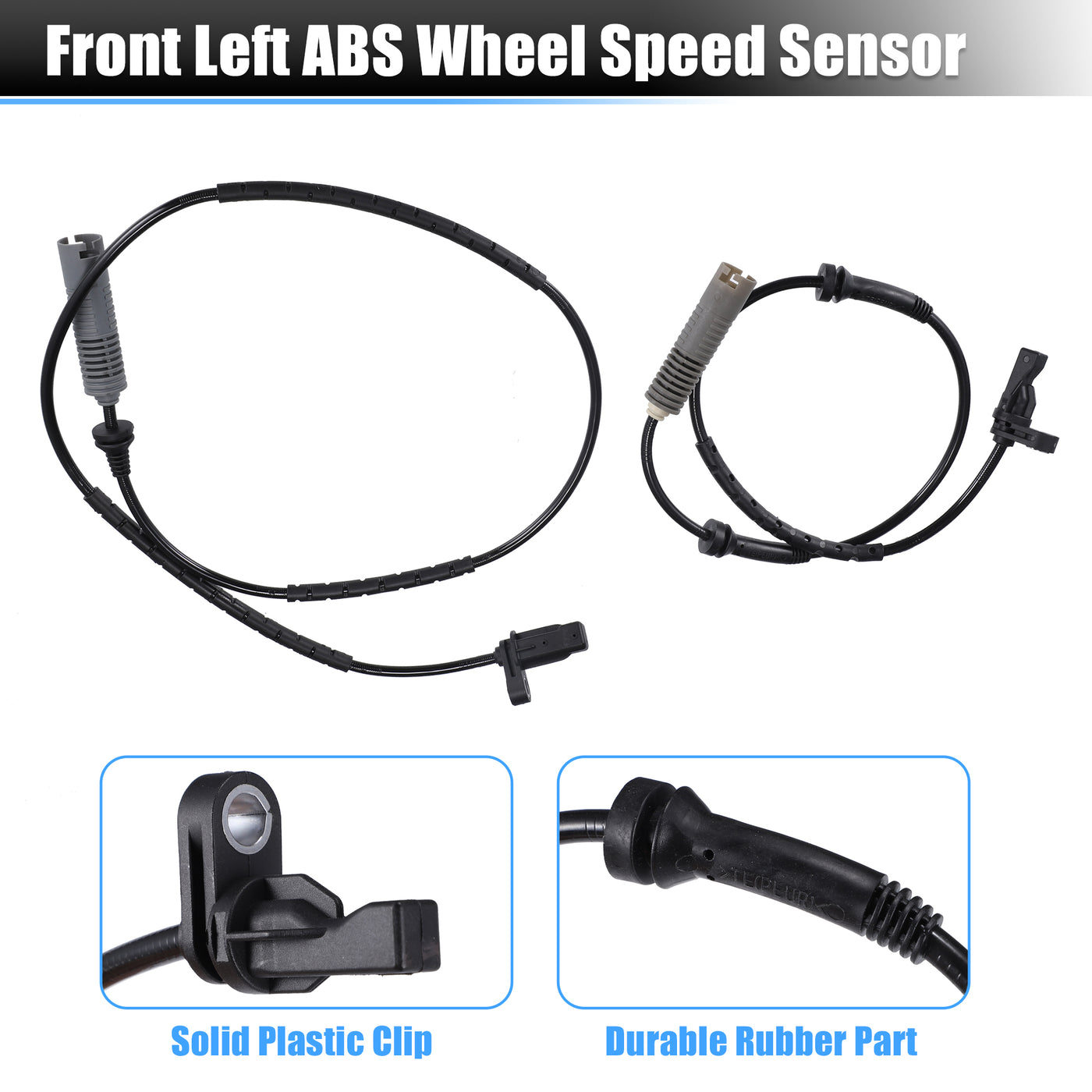 uxcell Uxcell 4pcs Front Rear Left Right Side ABS Wheel Speed Sensor No.34526762466 for BMW 125i 2008-2013