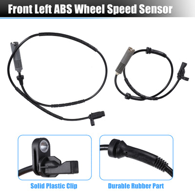 Harfington Uxcell 4pcs Front Rear Left Right Side ABS Wheel Speed Sensor No.34526762466 for BMW 125i 2008-2013