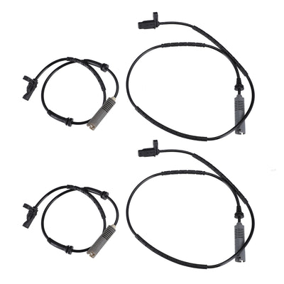 uxcell Uxcell 4pcs Front Rear Left Right Side ABS Wheel Speed Sensor No.34526762466 for BMW 125i 2008-2013