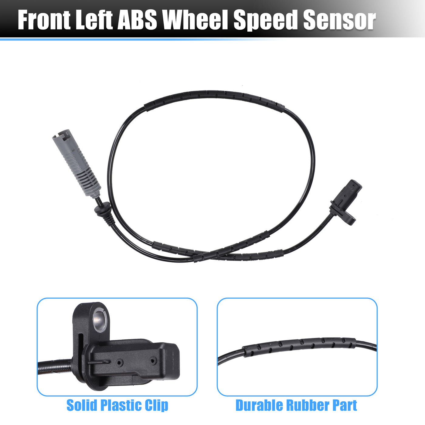 uxcell Uxcell 2pcs Rear Left Right Side ABS Wheel Speed Sensor No.34526762466 for BMW 125i 2008-2013