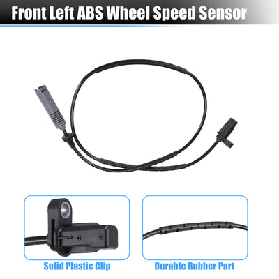 Harfington Uxcell 2pcs Rear Left Right Side ABS Wheel Speed Sensor No.34526762466 for BMW 125i 2008-2013