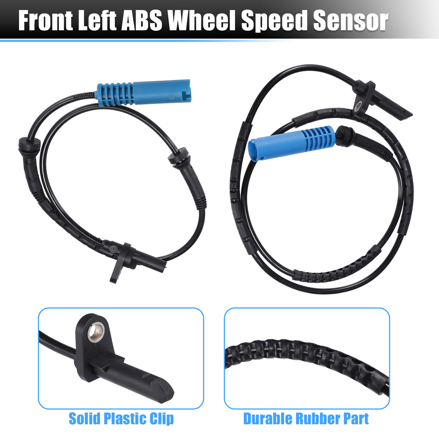 uxcell Uxcell 4pcs Front Rear Left Right Side ABS Wheel Speed Sensor No.34526764859 for BMW 325xi Base 3.0L L6 - Gas 2006