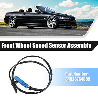 Harfington Uxcell Rear Left Right Side ABS Wheel Speed Sensor No.34526764859 for BMW 328i Base 3.0L L6 - Gas 2007-2012