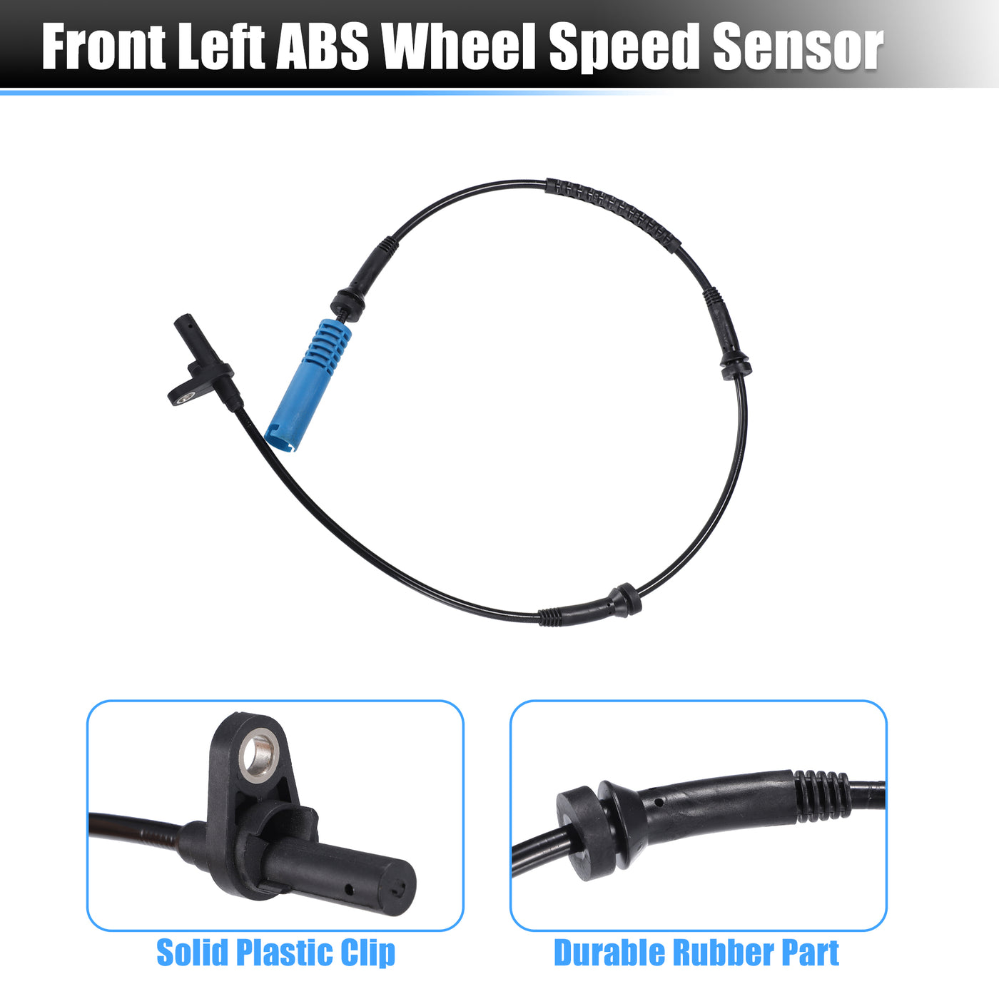 uxcell Uxcell 2pcs Front Left Right Side ABS Wheel Speed Sensor No.34526771700 for BMW 525i Base 3.0L L6 - Gas 2006-2007