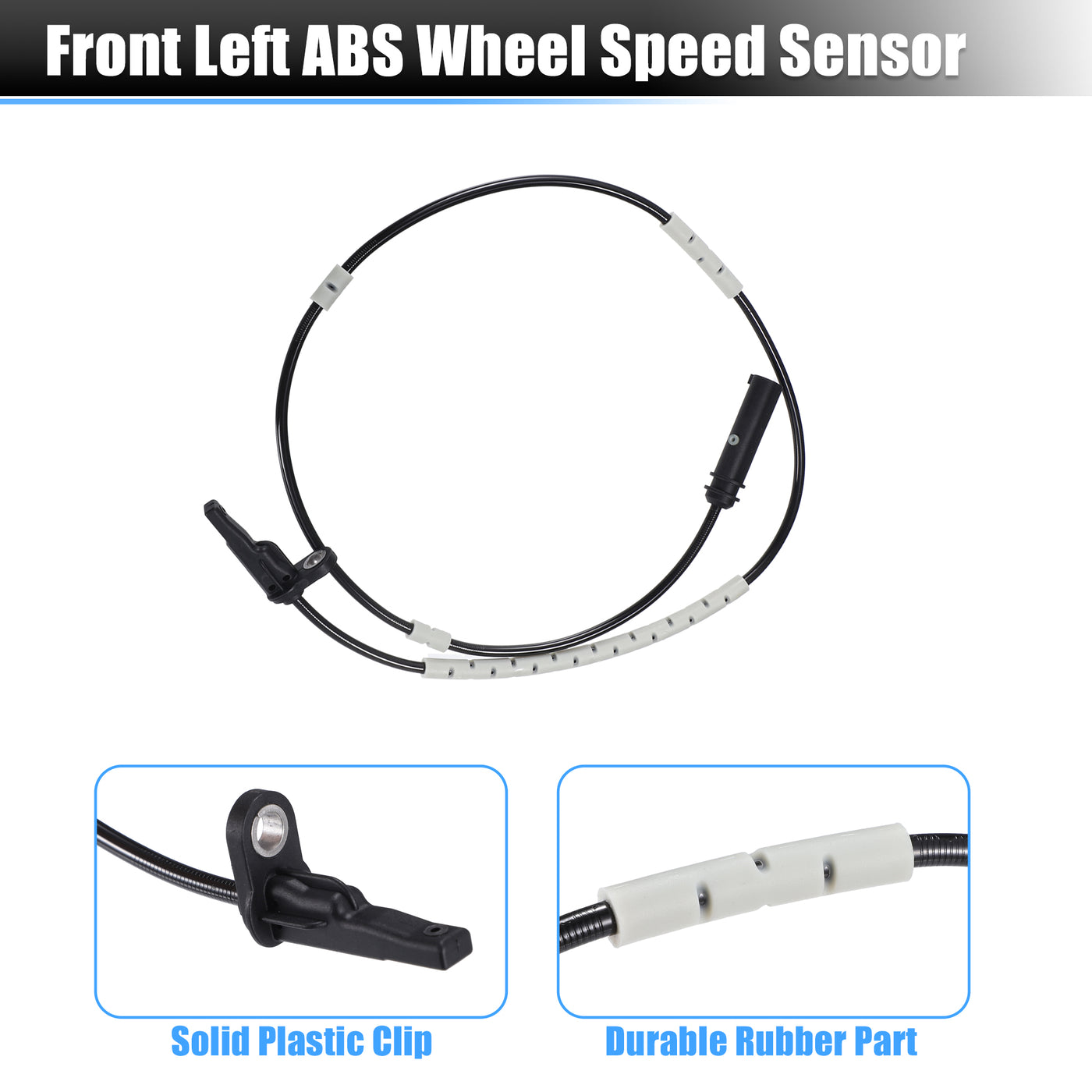 uxcell Uxcell 2pcs Rear Left Right Side ABS Wheel Speed Sensor No.34526791226 for BMW 340i Base 3.0L L6 - Gas 2016-2018