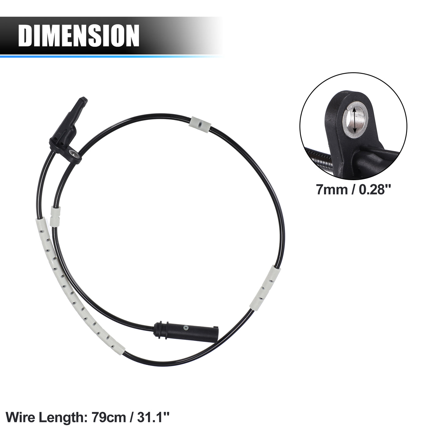 uxcell Uxcell Rear Left Right Side ABS Wheel Speed Sensor No.34526791226 for BMW 340i Base 3.0L L6 - Gas 2016-2018