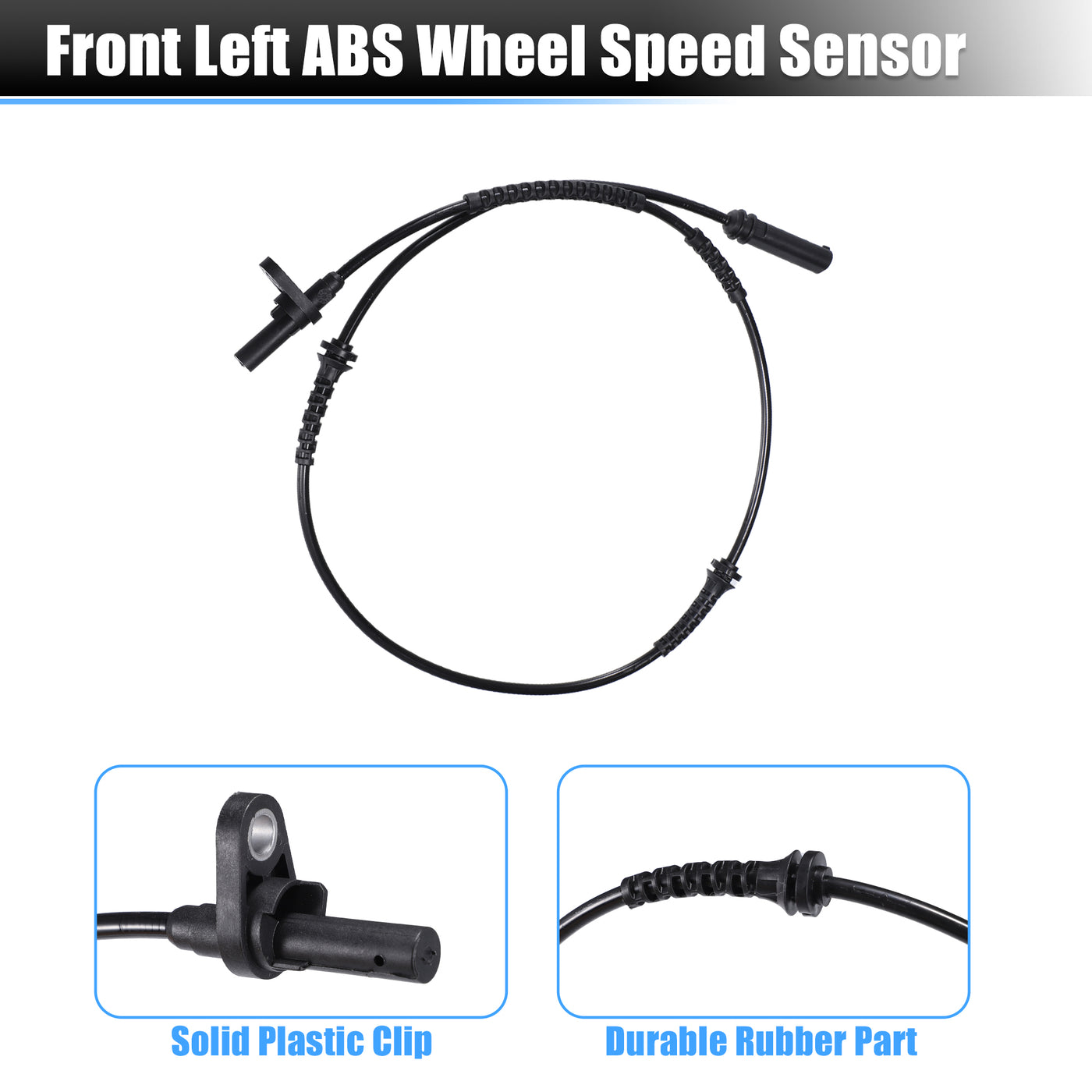 uxcell Uxcell 2pcs Front Left Right Side ABS Wheel Speed Sensor for BMW 528i Base 3.0L L6 - Gas 2011 for BMW 528i XDrive Base 2.0L L4 - Gas 2012-2016