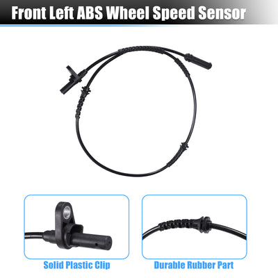 Harfington Uxcell 2pcs Front Left Right Side ABS Wheel Speed Sensor for BMW 528i Base 3.0L L6 - Gas 2011 for BMW 528i XDrive Base 2.0L L4 - Gas 2012-2016