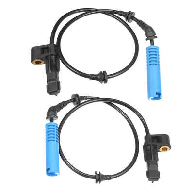 Motoforti Front Left Right ABS Sensor Wheel Speed Sensor, for BMW 320i 2001-2005, Plastic, No.34526752681/34526752682, Black, 2pcs