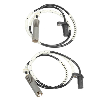 Motoforti Rear Left Right ABS Sensor Wheel Speed Sensor, for BMW 128i L6 3.0L E82 Series 2008-2013, Plastic, No.34526760425, Black, 2pcs