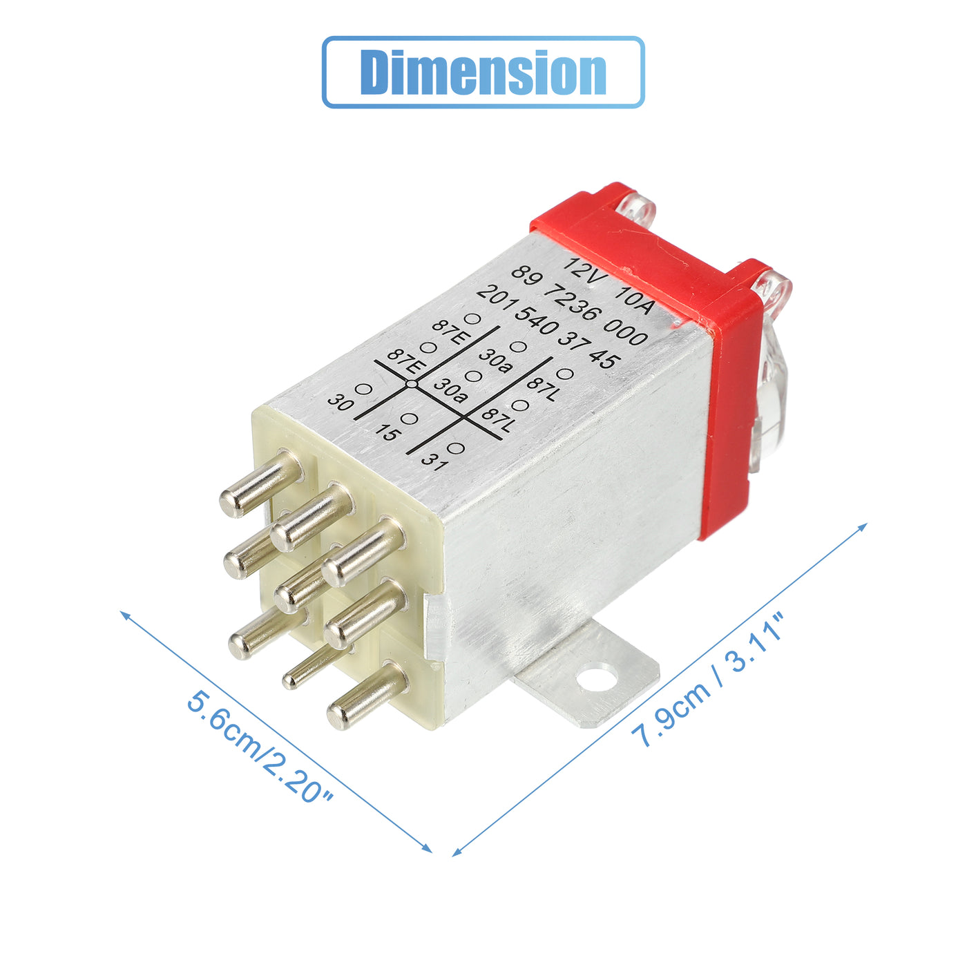 X AUTOHAUX No.2015403745/2015403045/2015403245/2015403845 Car Overload Protection Relay for Mercedes-Benz C180 C200 W202 E200D E250 2.5T Diesel E300 W124