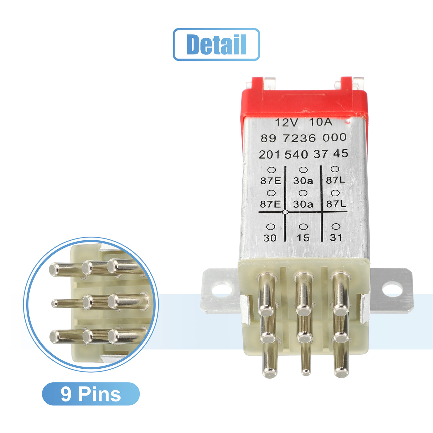 X AUTOHAUX No.2015403745/2015403045/2015403245/2015403845 Car Overload Protection Relay for Mercedes-Benz C180 C200 W202 E200D E250 2.5T Diesel E300 W124