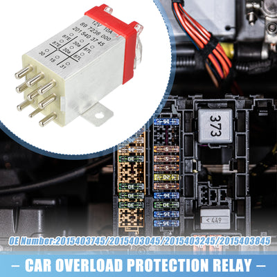 Harfington No.2015403745/2015403045/2015403245/2015403845 Car Overload Protection Relay for Mercedes-Benz C180 C200 W202 E200D E250 2.5T Diesel E300 W124