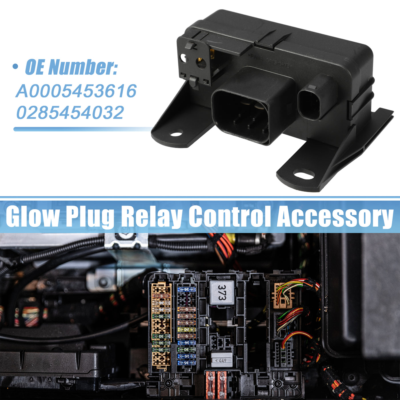 X AUTOHAUX No.A0005453616/0285454032 Glow Plug Relay Control Accessory for Mercedes-Benz S320 CDI W220 99-05 for Mercedes-Benz E280 CDI E320 CDI W211 02-08