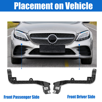 Harfington Uxcell Front Left and Right Upper Bumper Bracket for Mercedes-Benz GLE350