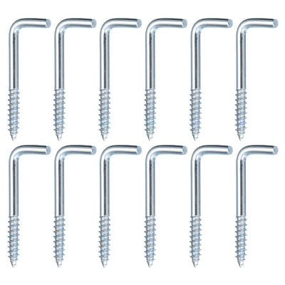 Harfington Uxcell 40mm/1.57" Ceiling Hooks Cup Hook Screw-in Hanger for Indoor and Outdoor 24pcs