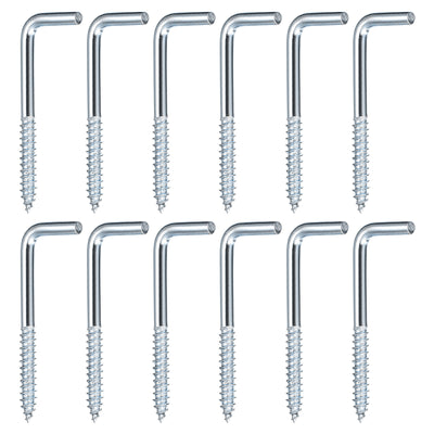 Harfington Uxcell 50mm/1.97" Ceiling Hooks Cup Hook Screw-in Hanger for Indoor and Outdoor 12pcs