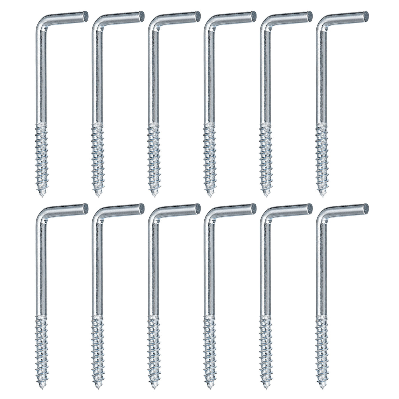 uxcell Uxcell 65mm/2.56" Ceiling Hooks Cup Hook Screw-in Hanger for Indoor and Outdoor 12pcs