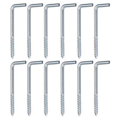 Harfington Uxcell 65mm/2.56" Ceiling Hooks Cup Hook Screw-in Hanger for Indoor and Outdoor 12pcs