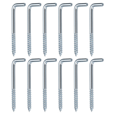 Harfington Uxcell 68mm/2.68" Ceiling Hooks Cup Hook Screw-in Hanger for Indoor and Outdoor 24pcs