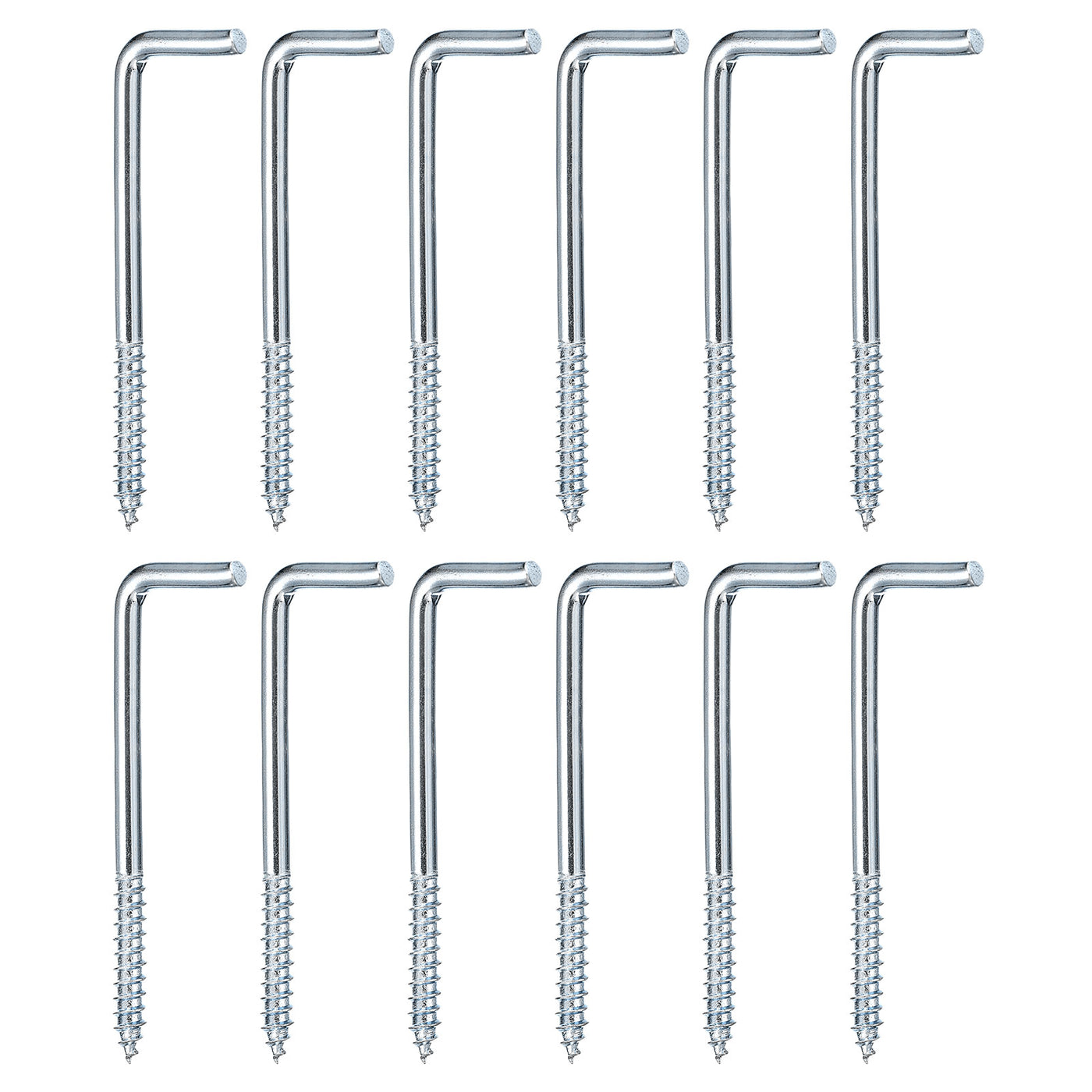 uxcell Uxcell 70mm/2.76" Ceiling Hooks Cup Hook Screw-in Hanger for Indoor and Outdoor 24pcs