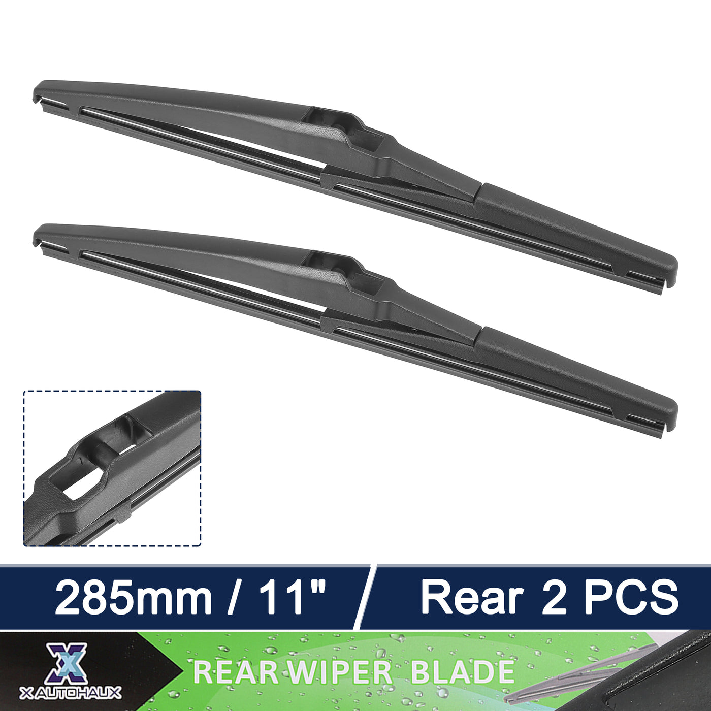 X AUTOHAUX 2pcs Rear Windshield Wiper Blade Replacement for Chevrolet HHR 2006-2011 for Jeep Grand Cherokee 2014-2022 for Hyundai Accent Hatchback 2012-2016