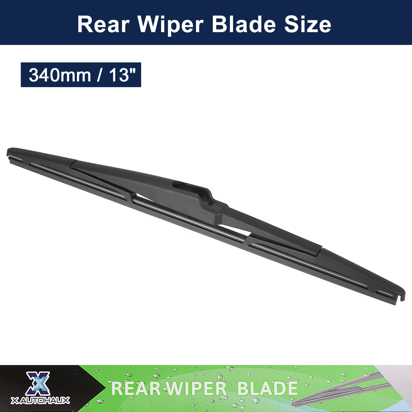 X AUTOHAUX 2pcs Rear Windshield Wiper Blade Replacement for Hyundai Grand Santa Fe 2013-2017 for Hyundai Santa Fe DM 2013-2017