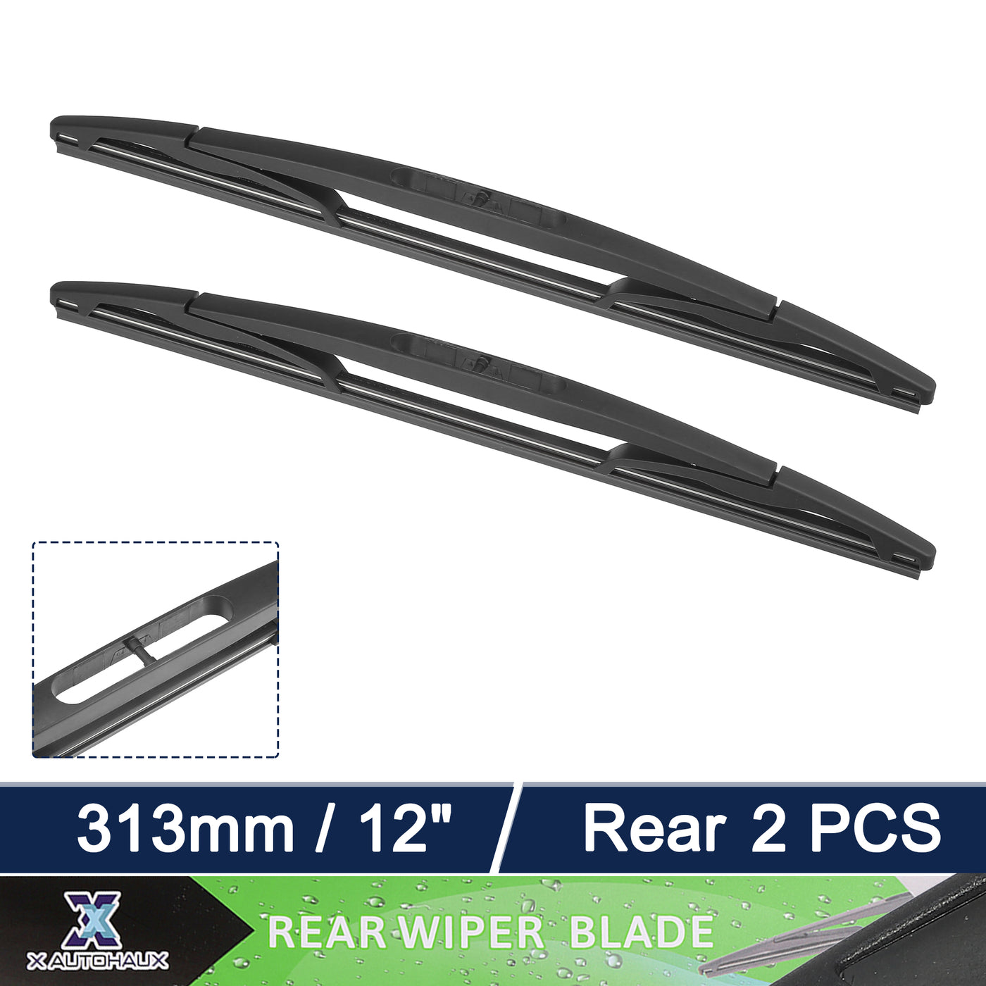 X AUTOHAUX 2pcs Rear Windshield Wiper Blade Replacement for Chevrolet Tahoe 2007-2013 for GMC Yukon 2007-2013 for Buick Enclave 2008-2020