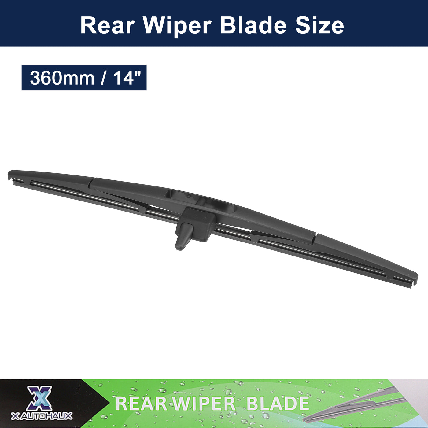 X AUTOHAUX 2pcs Rear Windshield Wiper Blade Replacement for Honda Pilot 2009 2010 2011 2012 2013 2014 2015