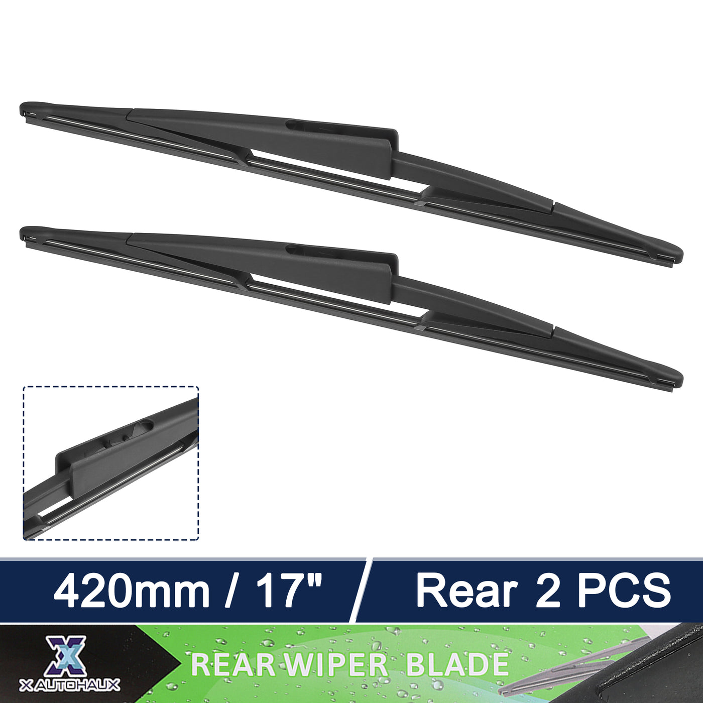 X AUTOHAUX 2pcs Rear Windshield Wiper Blade Replacement for Ford Expedition 2012-2015 for Lincoln Navigator 2009-2016