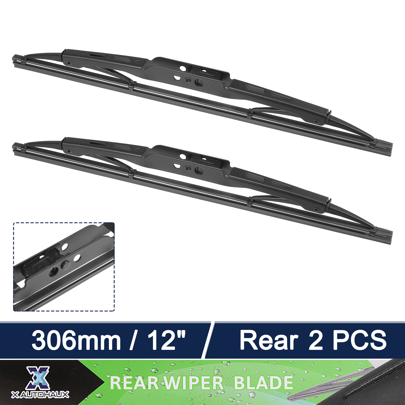X AUTOHAUX 2pcs Rear Windshield Wiper Blade Replacement for Chevrolet Equinox 2010-2016 for Cadillac SRX 2010-2016 for Cadillac XT5 2016-2020