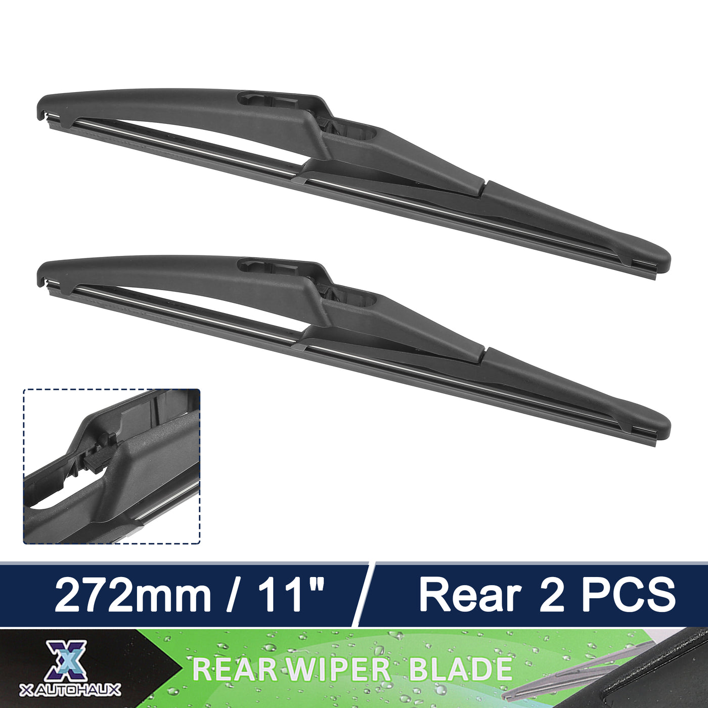 X AUTOHAUX 2pcs Rear Windshield Wiper Blade Replacement for Jeep Renegade 2015-2020 for Fiat Tipo Hatchback 2015-2022 for Fiat Tipo Station Wagon 2016-2018