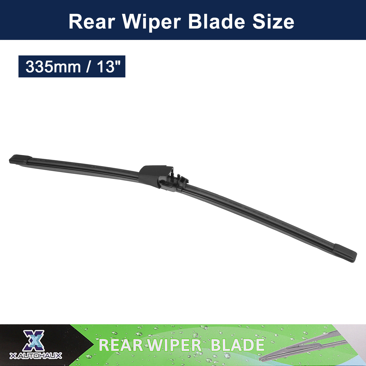 X AUTOHAUX 2pcs Rear Windshield Wiper Blade Replacement for Volkswagen Golf 2010-2014 for Volkswagen Jetta 2009-2014 for Volkswagen Rabbit 2006-2009