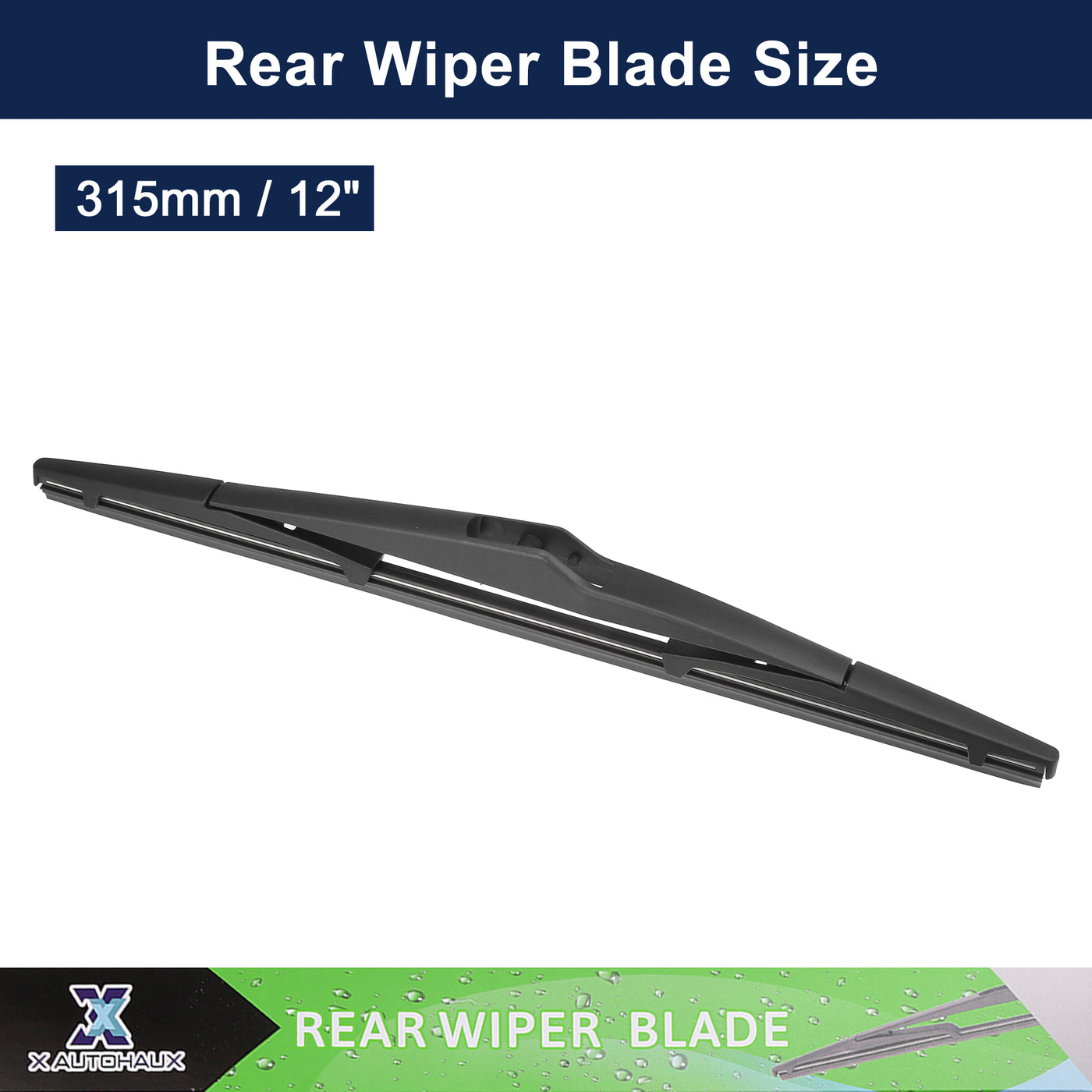 X AUTOHAUX 2pcs Rear Windshield Wiper Blade Replacement for Kia Sportage 2010-2016 for Hyundai Tucson 2010-2015 for Hyundai Elantra Touring 2007-2010