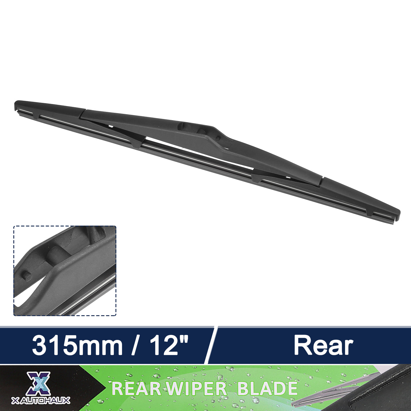 X AUTOHAUX Rear Windshield Wiper Blade Replacement for Kia Sportage 2010-2016 for Hyundai Tucson 2010-2015 for Hyundai Elantra Touring 2007-2010