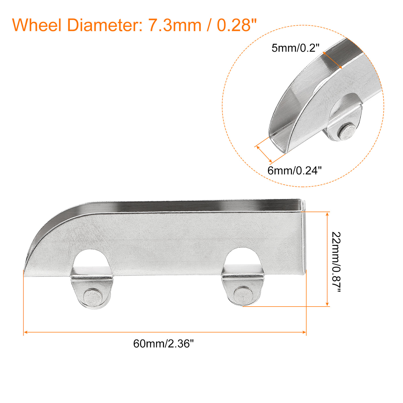 uxcell Uxcell Sliding Door Roller Assembly, Sliding Patio Door Wheels with Ball Bearings, Pack of 30