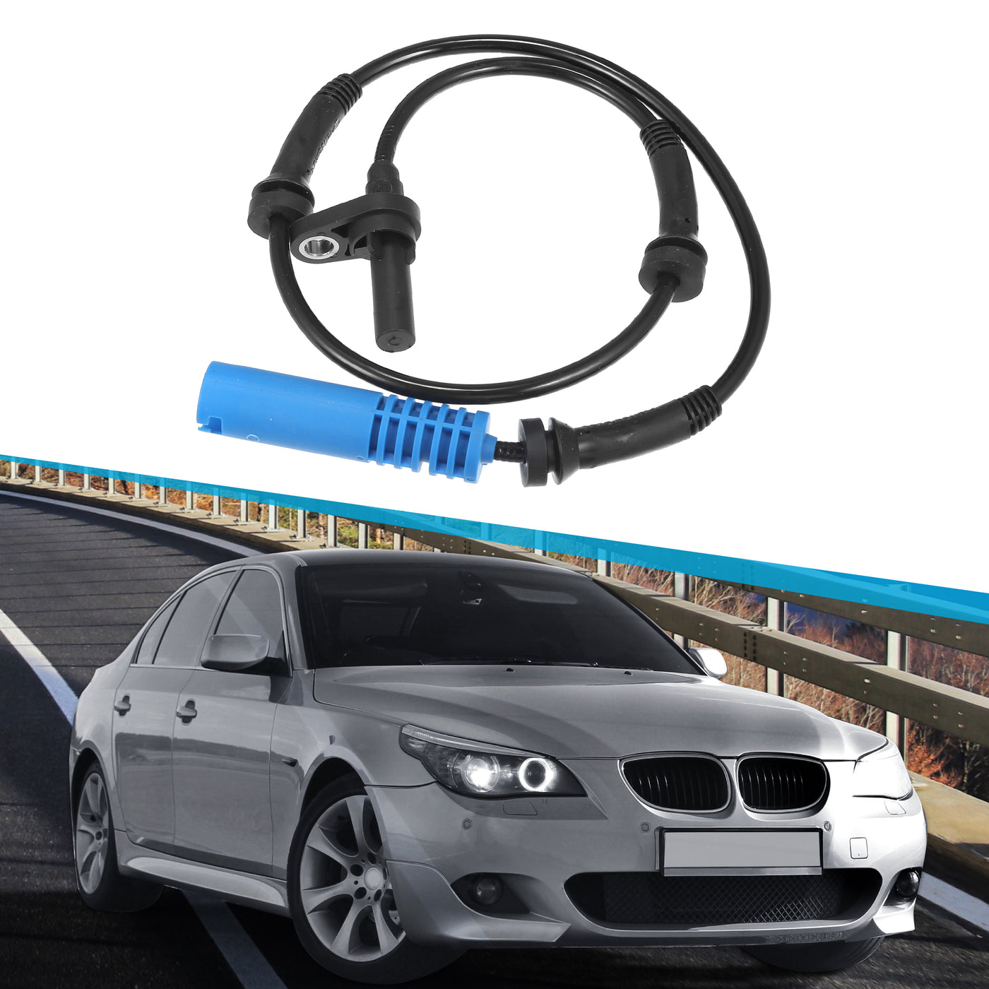 uxcell Uxcell 1 Stück Vorderer linker rechter ABS-Raddrehzahlsensor für BMW 525i 3.0L 2006