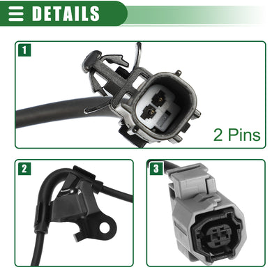 Harfington  ABS-Sensor, für Toyota Corolla, Kunststoff, Nr. 8951602130, Schwarz, 1 Satz
