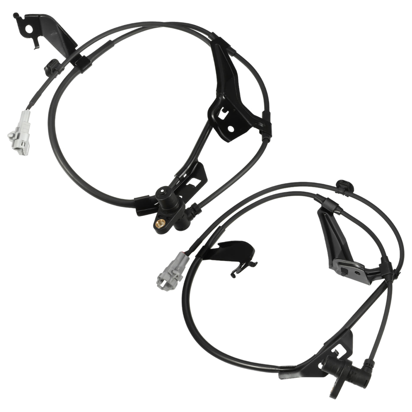 Motoforti ABS Sensor, Front Left, Right ABS Wheel Speed Sensor, for Toyota RAV4 2001-2005, Plastic Metal Rubber, No.8954242040/8954342040, Black, 2pcs