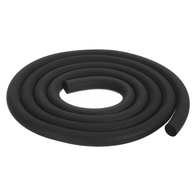 uxcell Uxcell Schaumstoff-Gummidichtungsstreifen, Durchmesser 12 mm (15/32") 2,5 Meter (8,20 Fuß) lang, rundes EPDM-Gummi für DIY-Dichtung, Lager, Pads, Schaumstoffrohre, Basteln