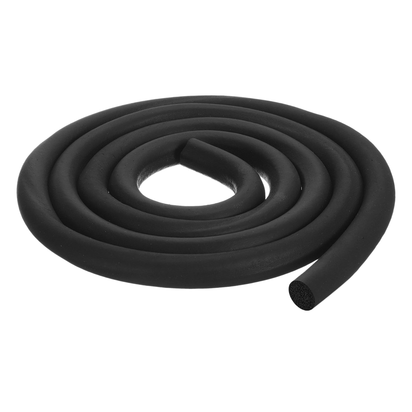 uxcell Uxcell Foam Rubber Weather Seal Strip, 14mm Diameter 3.5 Meters Long for DIY Gasket