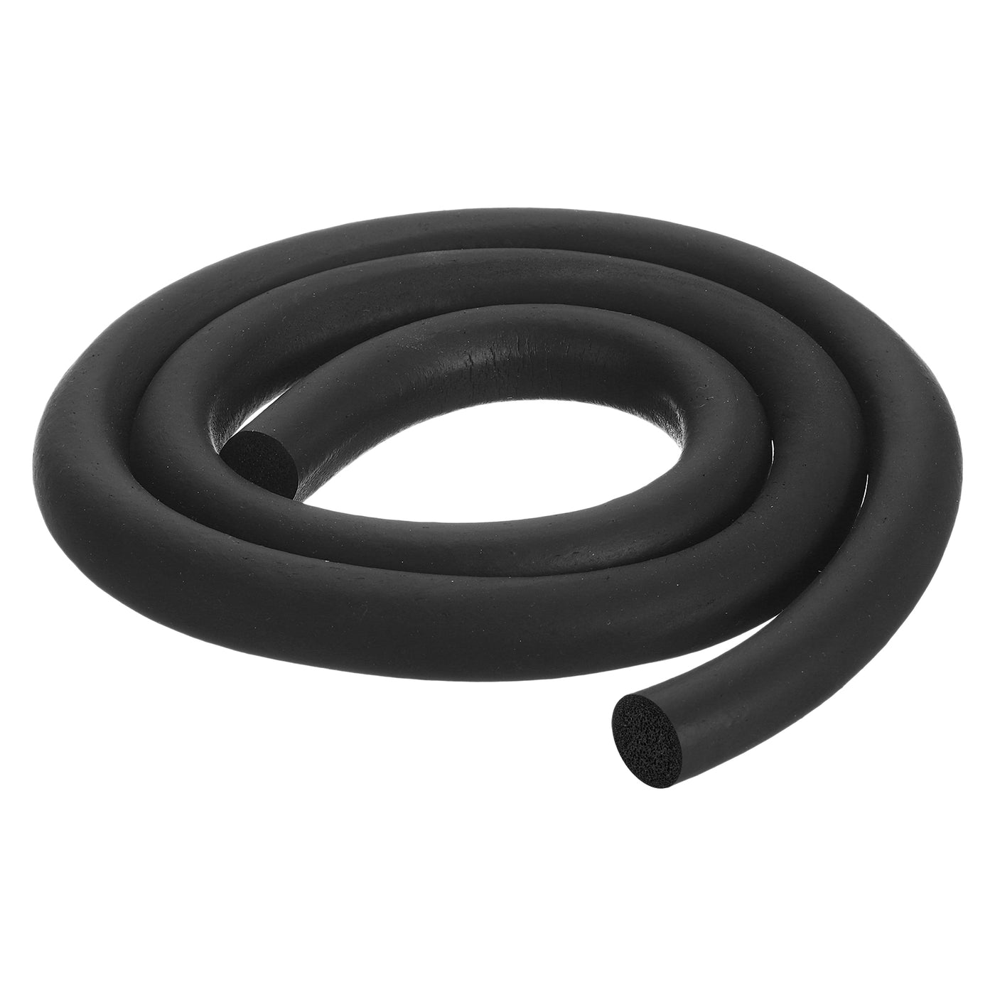 uxcell Uxcell Foam Rubber Weather Seal Strip, 15mm Diameter 1 Meters Long for DIY Gasket