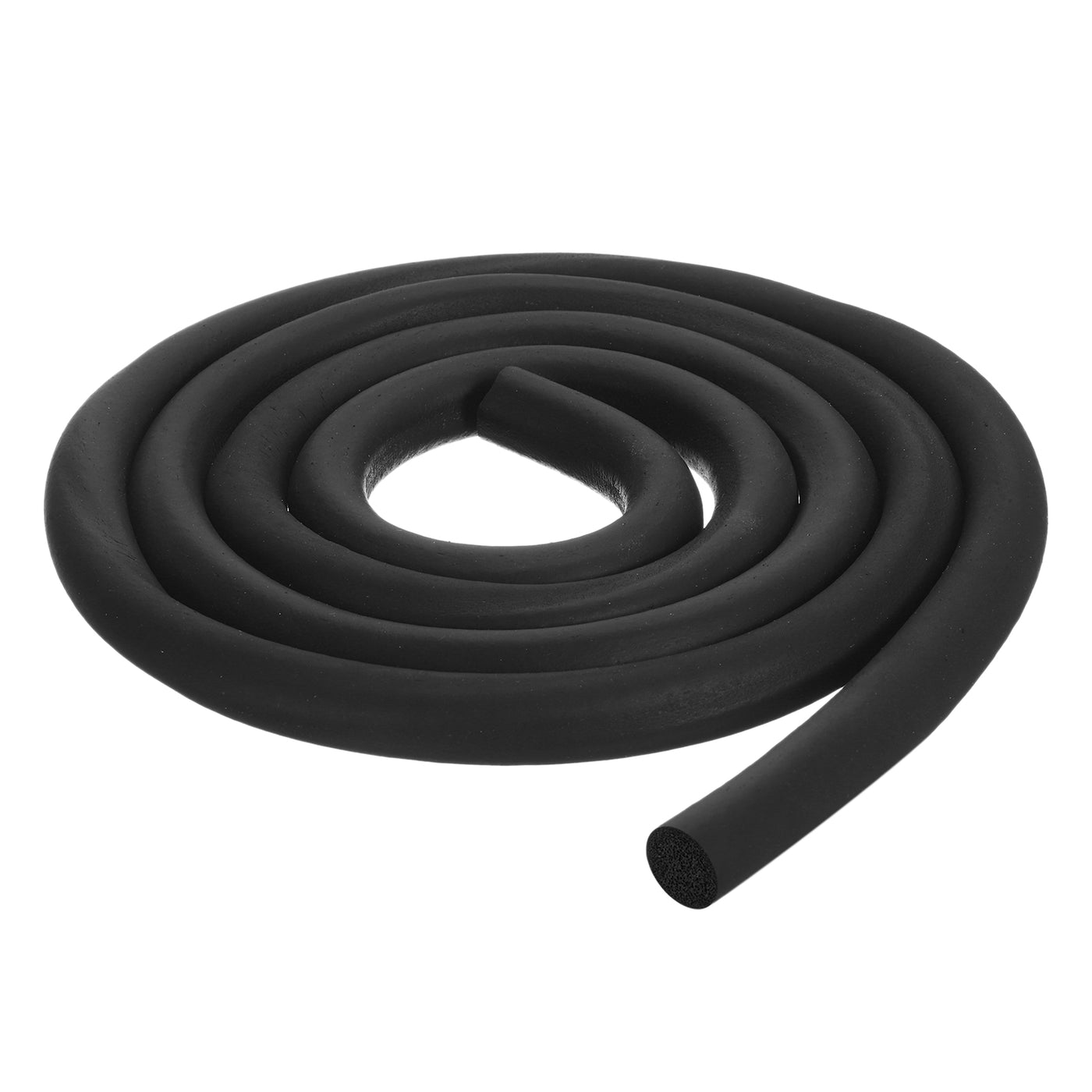 uxcell Uxcell Foam Rubber Weather Seal Strip, 15mm Diameter 2 Meters Long for DIY Gasket