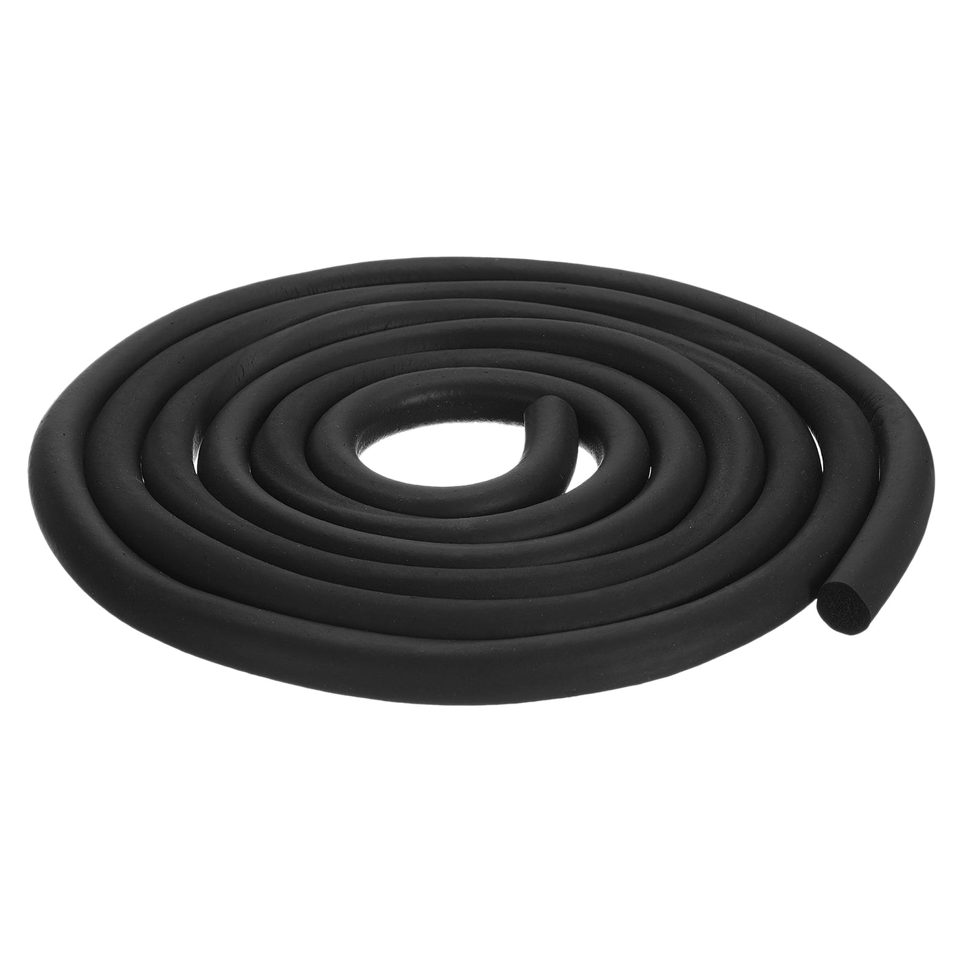 uxcell Uxcell Foam Rubber Weather Seal Strip, 15mm Diameter 3 Meters Long for DIY Gasket