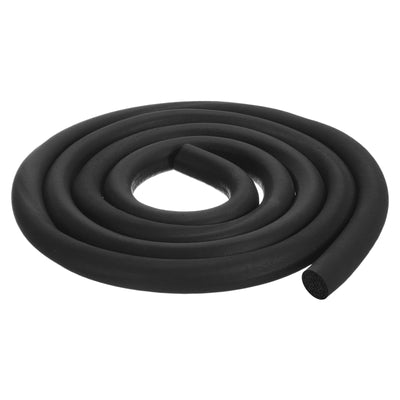 uxcell Uxcell Schaumstoff-Gummidichtungsstreifen, Durchmesser 17 mm (43/64"), 2 Meter (6,56 Fuß) lang, rundes EPDM-Gummi für DIY-Dichtung, Lager, Pads, Schaumstoffrohre, Handwerk