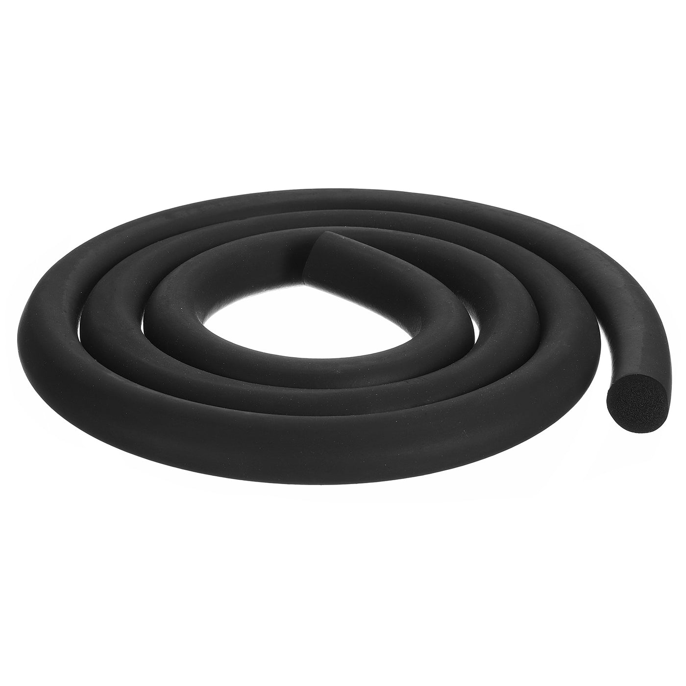 uxcell Uxcell Foam Rubber Weather Seal Strip, 25mm Diameter 2 Meters Long for DIY Gasket