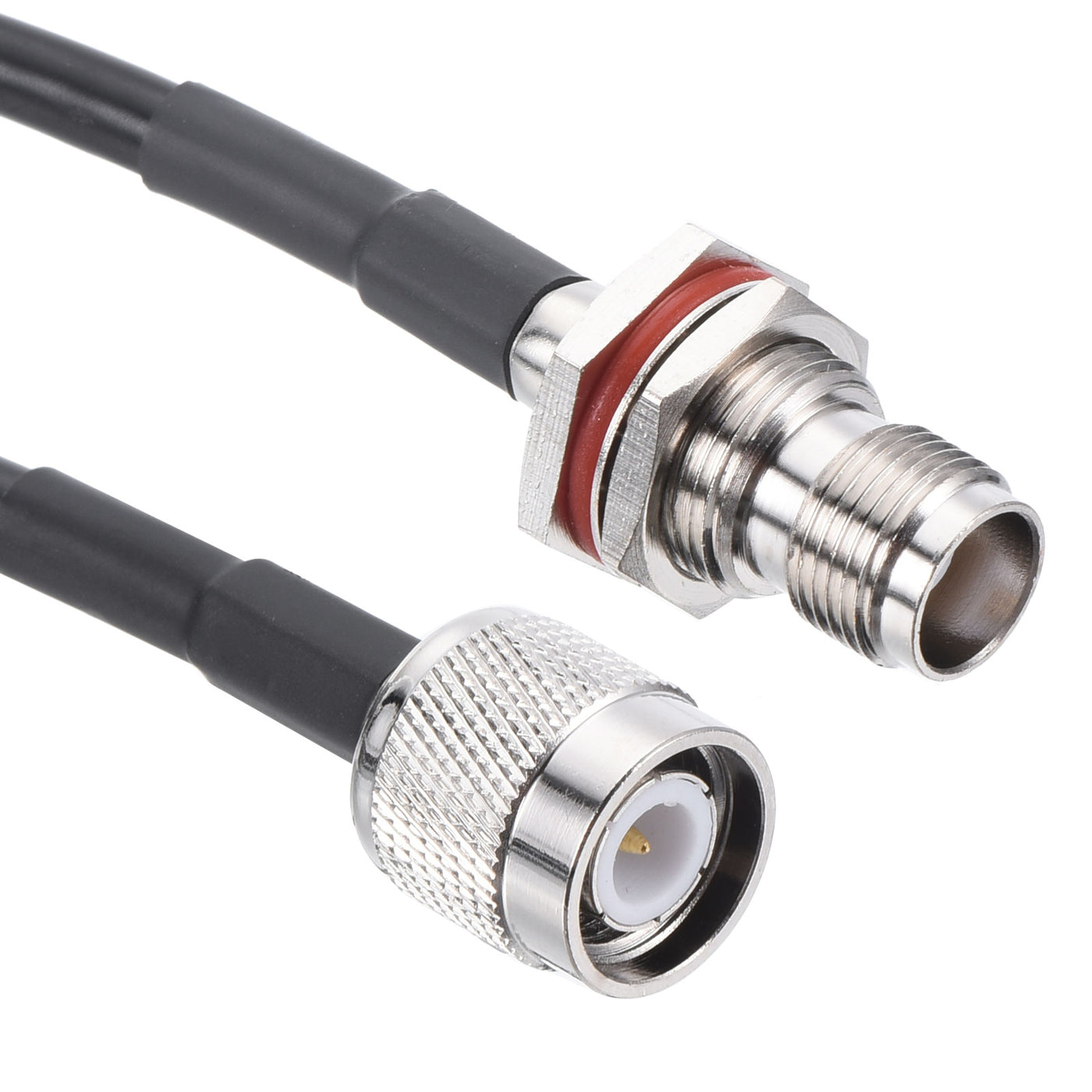 uxcell Uxcell RG58 RF Coaxial Cable TNC Male to TNC Female Pigtail Jumper Cable 49.2 Feet